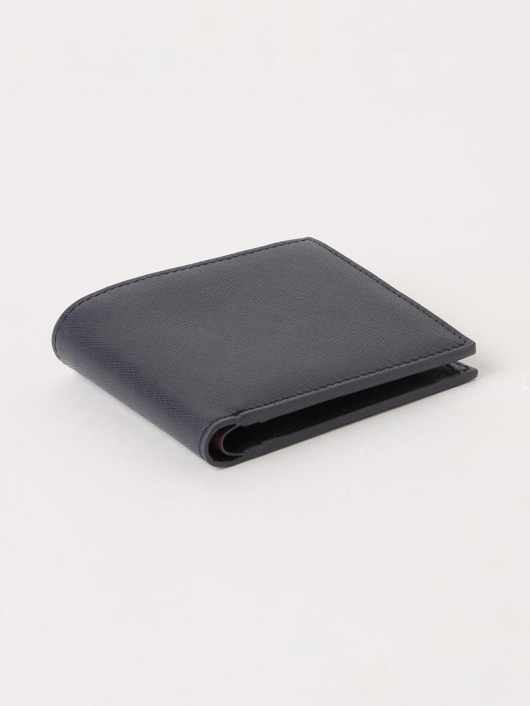 Saffiano Leather Wallet NAVY 416401003207988 [BEAMS HART] Wallet/Pouch Bi-fold Men's -