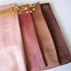 2023 Natural Wrinkled Solid Color Long Crepe Silk Scarf WJA14