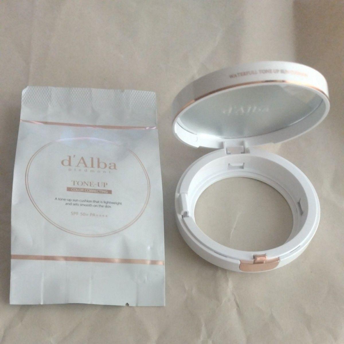 d Alba Waterful Tone Up Sun Cushion 15g Refill Empty Case Included