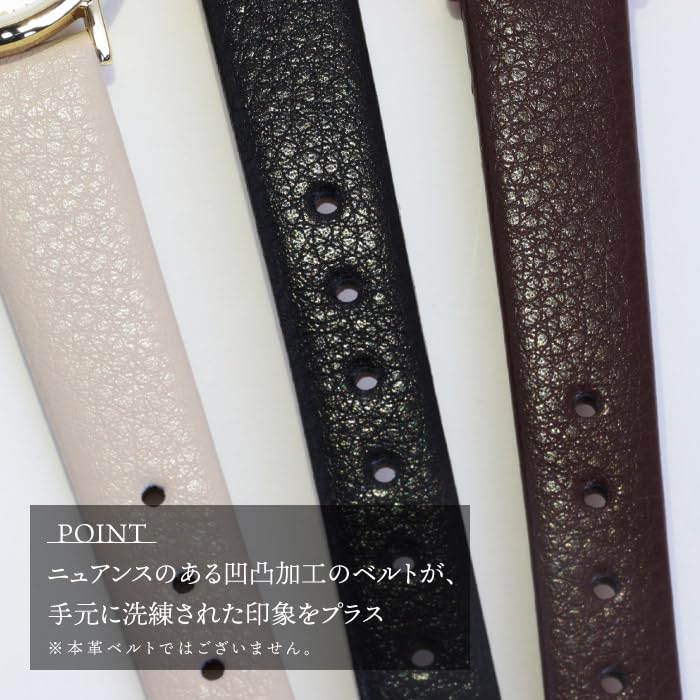 SUNFLAME Made in Simple Design Brown Watch, Japan, Watch, Basic, Trendy, JF4D0011, Women's,