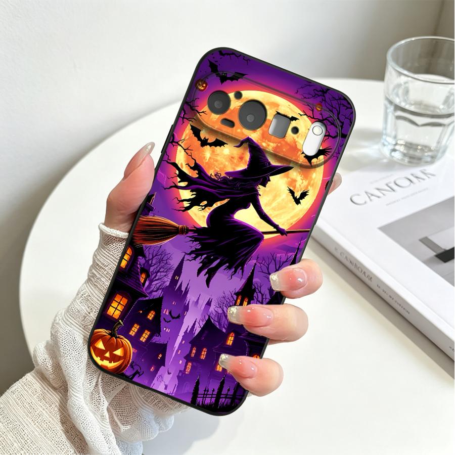 Funda Phone Cover Case for Google Pixel 11 pro 7a 6 7 8 Pro 6a 10 9 Pro XL 10a 11ProXL 9a 8a Halloween Witch