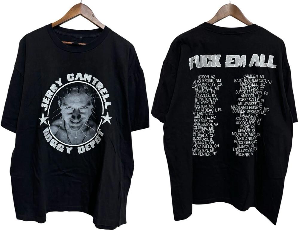 

2 Sides Jerry Cantrell Boggy Depot Tour Shirt Black Unisex S5XL Unisex T-Shirt XXXL