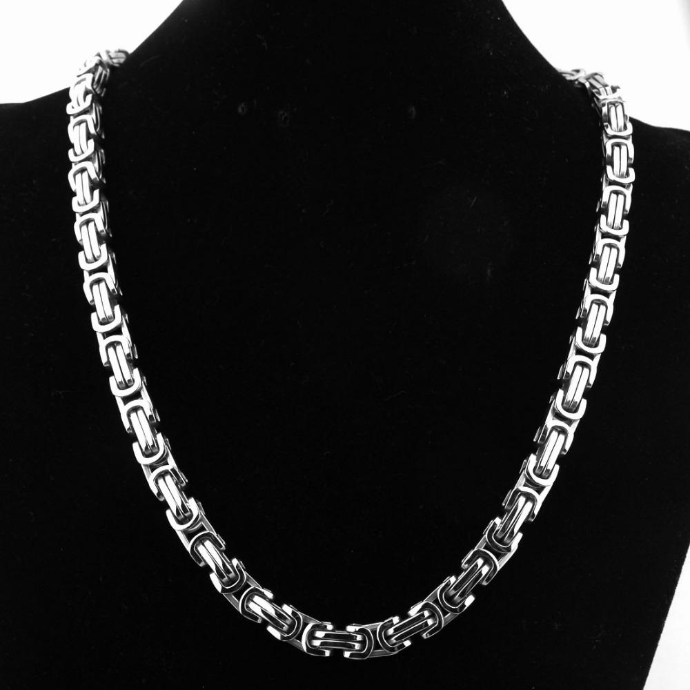 

Нержавеющая сталь византийская двухзвенная цепь мужское женское ожерелье
