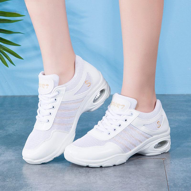 Dancing Shoes for Women Breathable Big Size 35- 41 Jazz Dance Shoes Sport Sneakers Lightweight Black Ladies Ballroom Dance Shoes