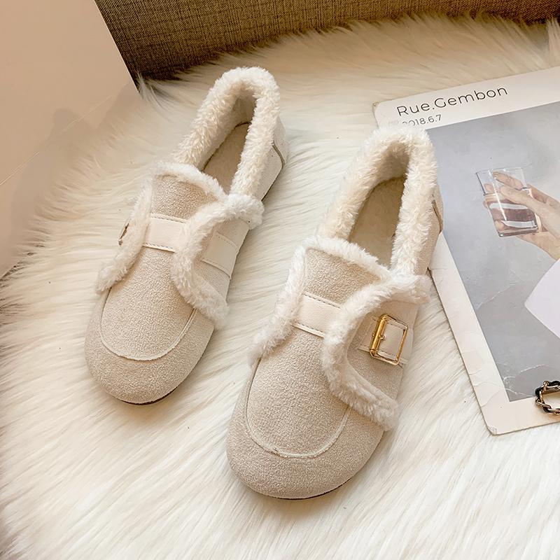 Мода 2024 Зимняя мода Женская обувь Замшевая теплая удобная обувь Обувь из хлопковой — фото 3