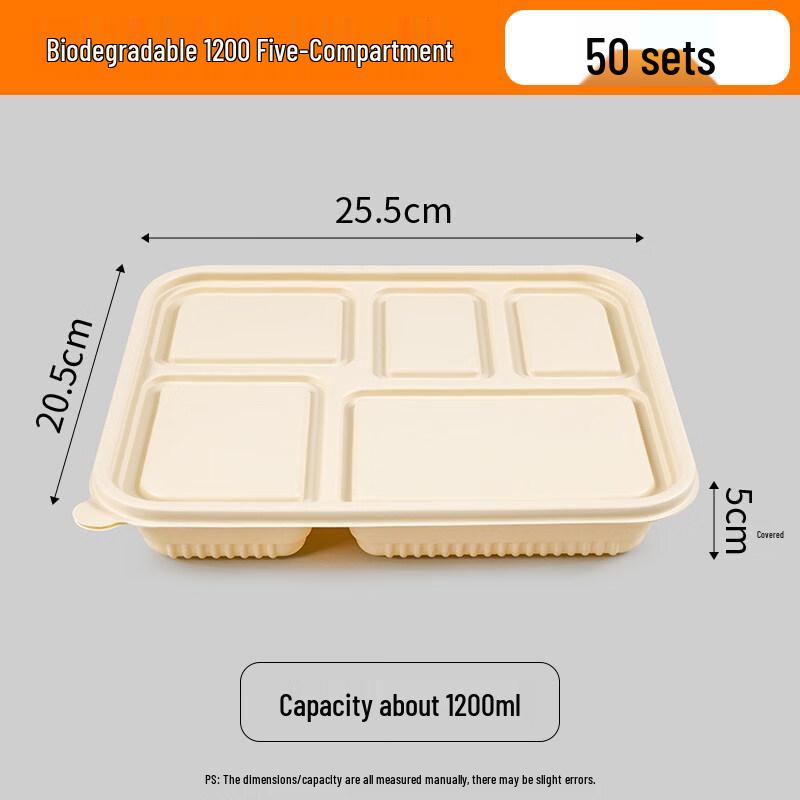 Disposable Divided Bento Box