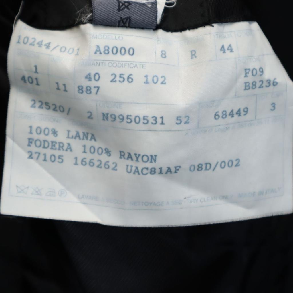 PRADA Made in Italy wool suit Setup 44 black Button fly Men's Used