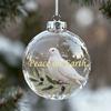 Christmas Ornament Christmas Tree Bird Spherical Decorative Pendant Snowflake Ornament Holiday Tree Decoration