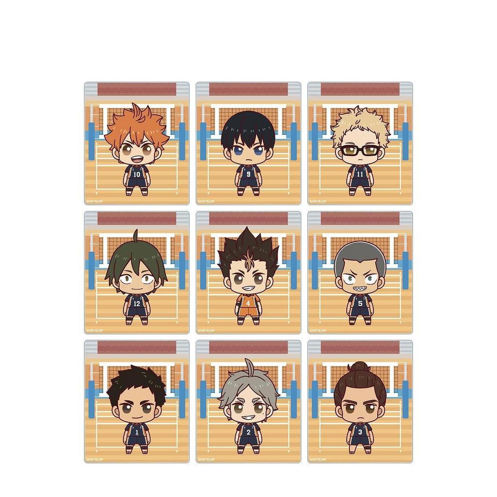 [Official] Haikyu!! Trading Chokonto! Acrylic Card ver.A (Unit/Box) [Complete Box/9 Packs] Colleize Official Merchandise Official License