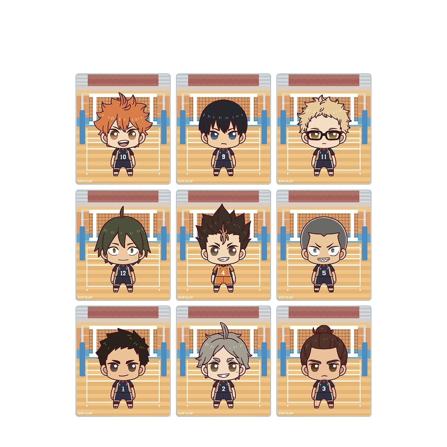 

[Official] Haikyu Trading Chokonto Acrylic Card ver.A (unitBOX) [Complete BOX9 packs] colleize Official goods Official license