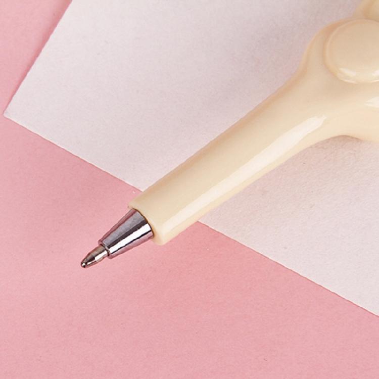 4Pieces Funny Bone Pattern Ballpoint Pens Comfortable Grip And Quick Drying Inks For Home Offices School Daily Writing