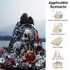 1pc Skulls Roses Candles and Wine Blanket Soft Throw for Home Decor, Gift Idea for and , Living Room .K085