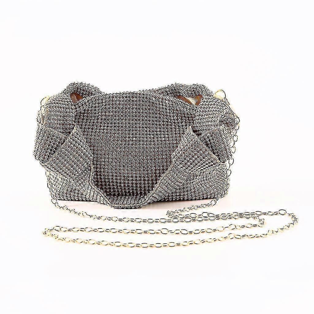 Sac fourre-tout brillant à strass pour femme Sac à main Sac à bandoulière Poignée mode Sacoche Sac messager Décontracté D
