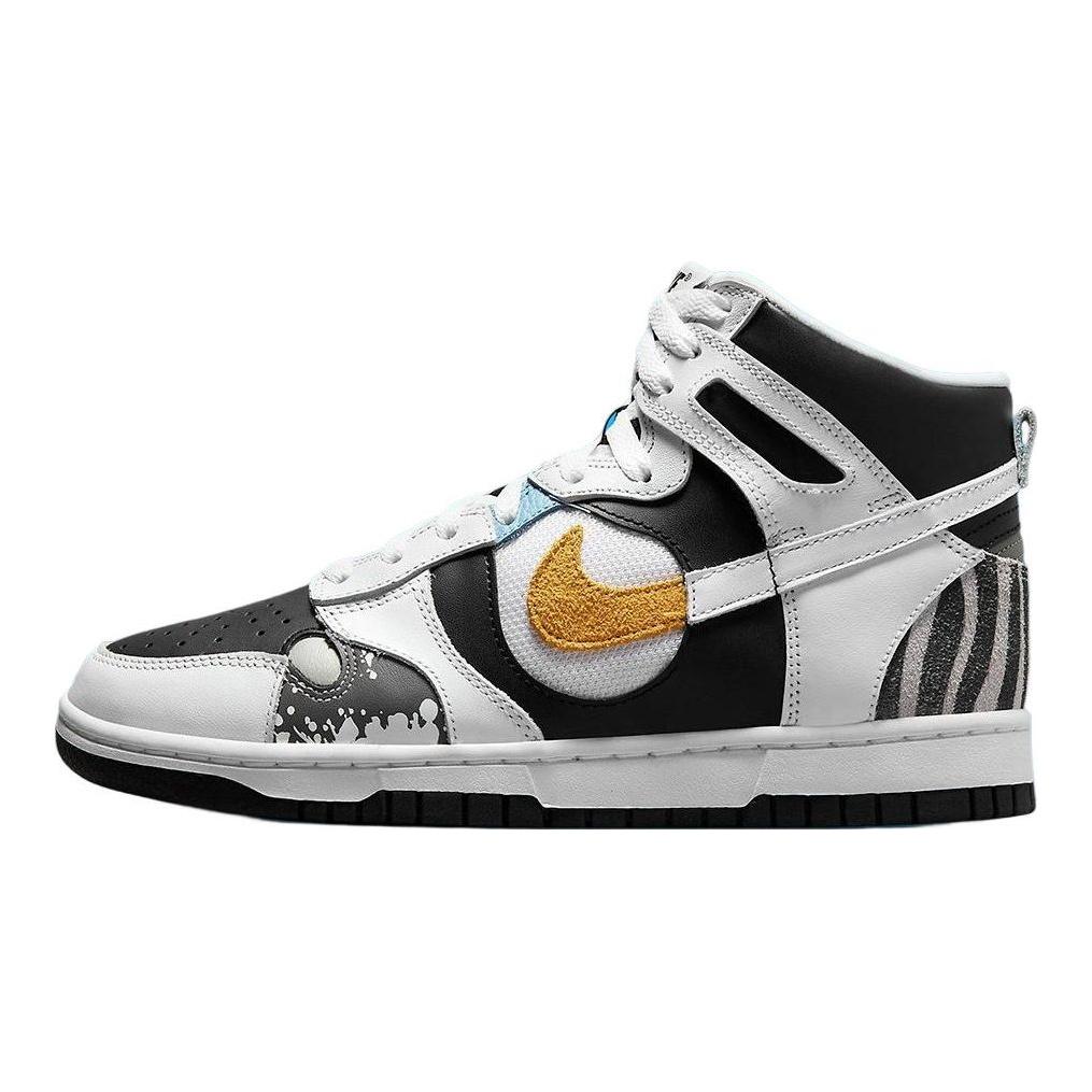 Nike Dunk High LX See Through - Tênis Reverse Panda Feminino Preto Branco Multicolorido DZ7327-001
