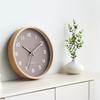 12inch Modern Japanese Style Wooden Wall Clock for Living Room Dining Room Bedroom Silent Quartz Clock 2026 Home Decor
