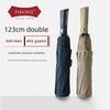 Parachase Extra Large Double Business Umbrella Men's Large Wind-Resistant Three Folding Automatic Umbrella Super Splash Water Quick-Drying