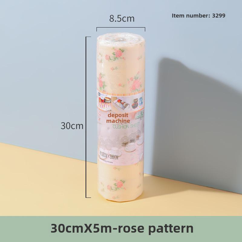 

Япония КОМЕКИ 3299: Разрезаемый дезодорирующий коврик с узором «роза» (0,3x5м) для шкафов и ящиков