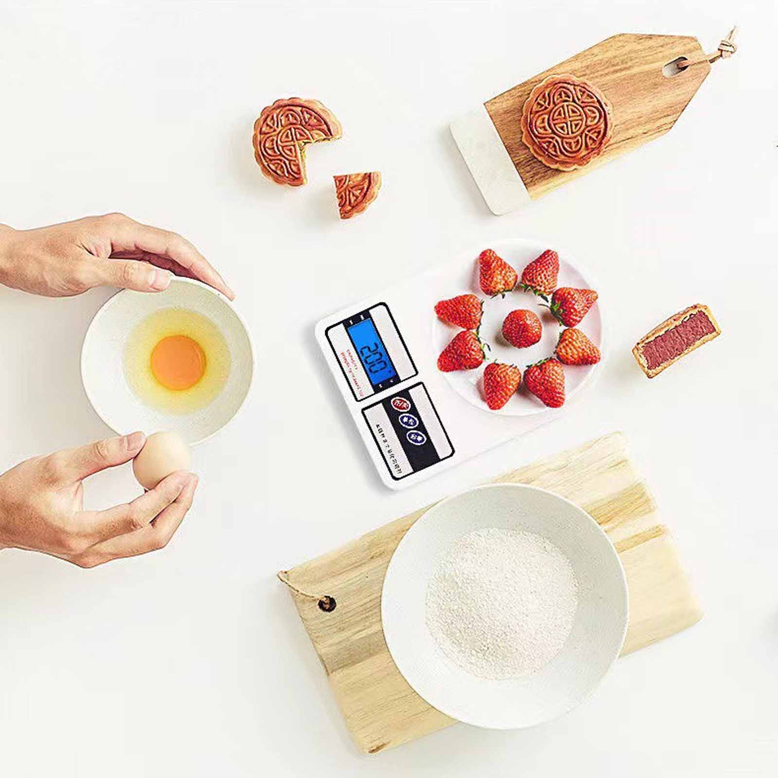 

Electronic Kitchen Scales, Precision Baking & Food Scale, Small Gram Scale for Household Use, Direct from Manufacturer, Accurate & Compact One Size білий