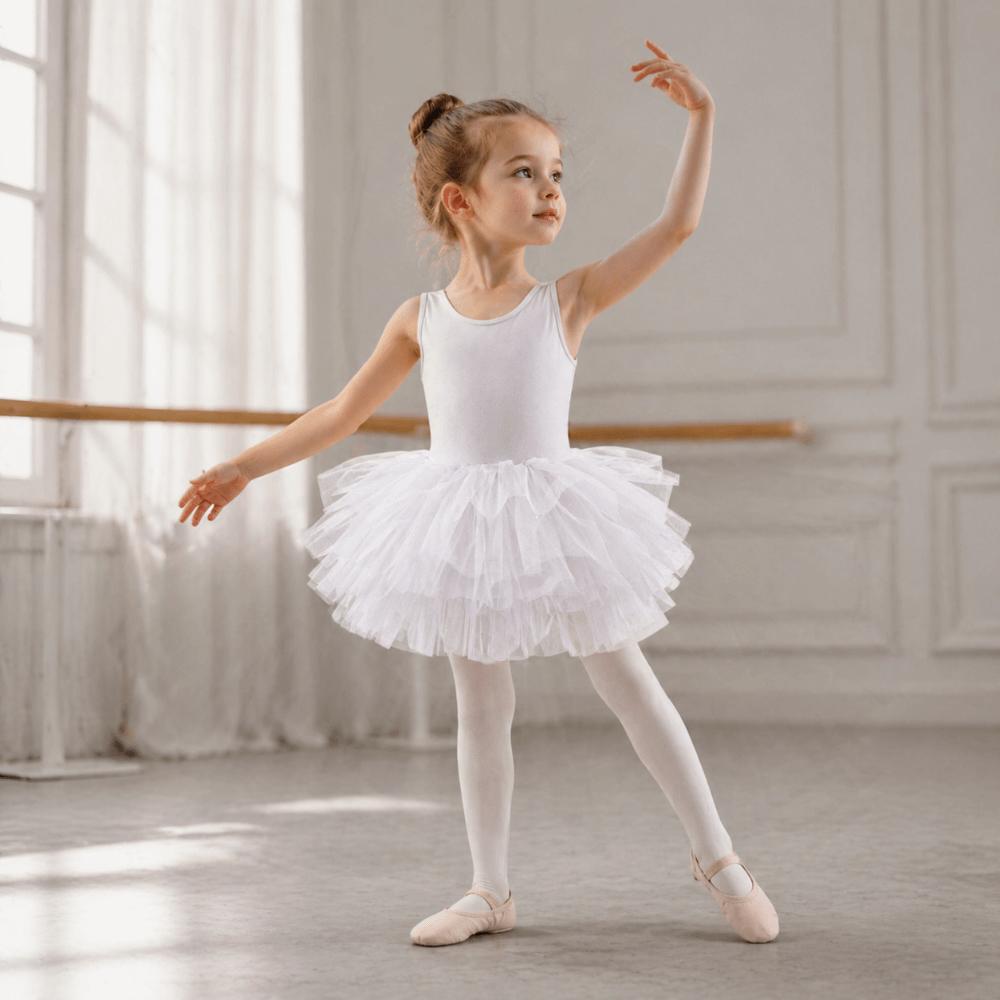 Short Sleeve Baby Girl Ballet Skirt Princes Dress Ballet Performance Costume Photo Shoot