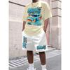 3D Digital Printing T-Shirt Teen Men's Short Sleeve Suit Versatile Breathable