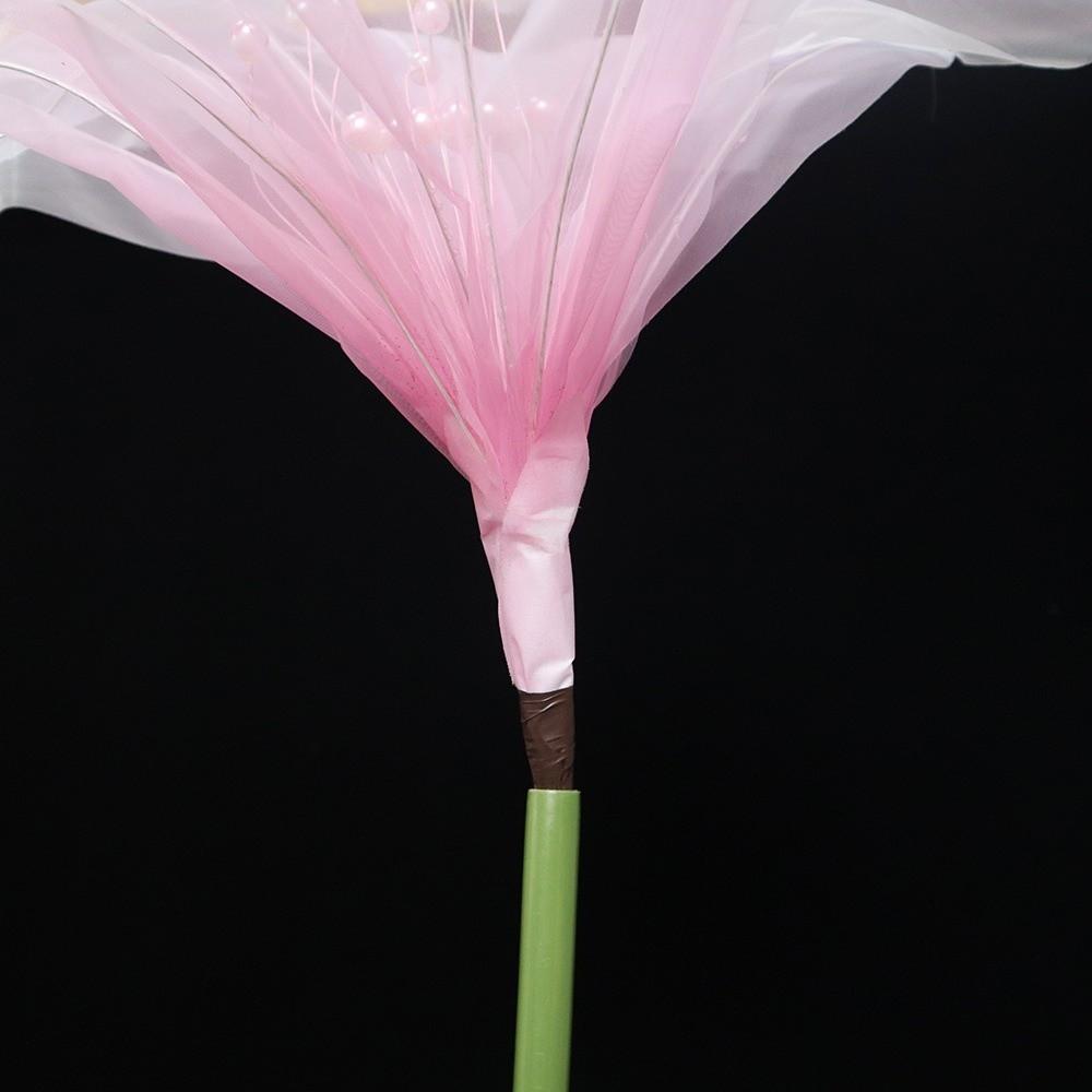 Transparent Silk Silk Yarn Lily Flower 55cm Flower Diameter Wedding Road Lead Flower