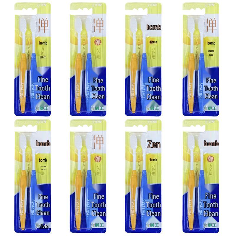 Lion Fine Tooth Clean Charcoal Toothbrush