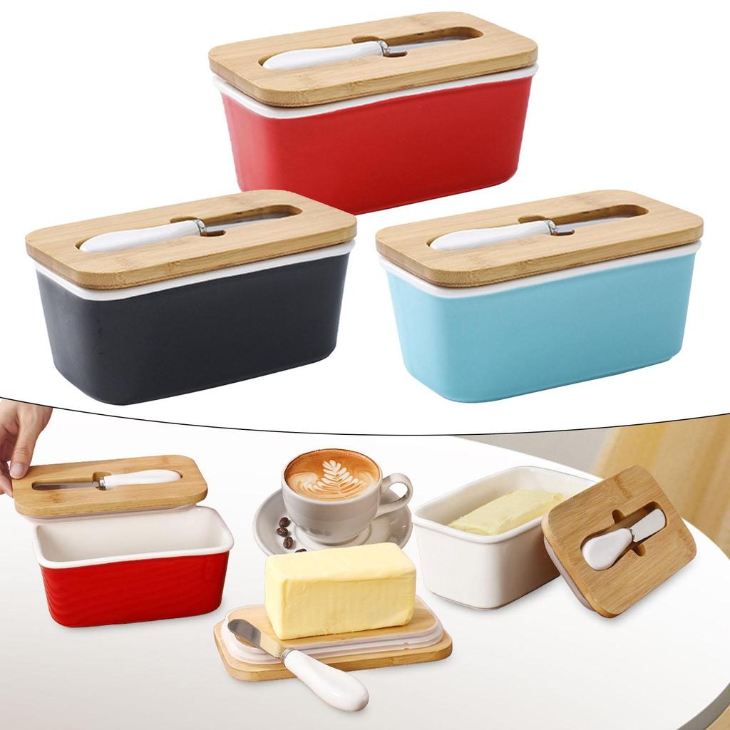 Butter Dish Container Kitchen Accessory Cheese Keeper Storage Box for Household