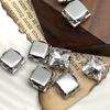 Square Crystal Glass Rhinestones with Claw Marquise Sew On Stone Strass Diamond Metal Base for Wedding Dress Garment Ornament