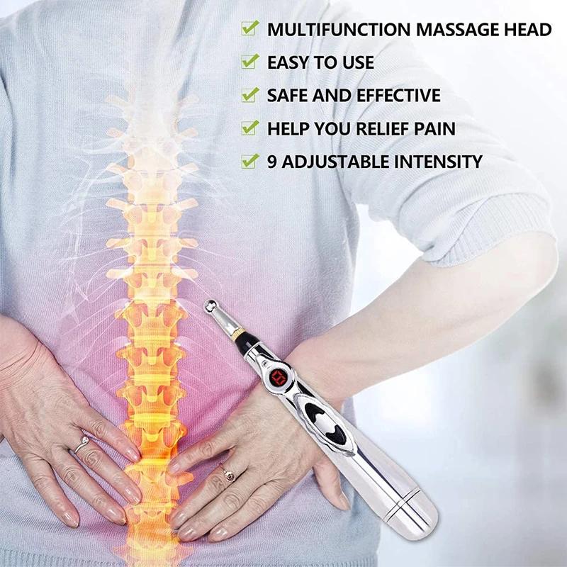 Electronic Acupuncture Massage Pen Lightweight Meridian Energy Pain Relief Tool for Students Head Tiredness Relief Use