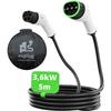 Câble De Recharge - Evplug - Type 2 - 5m - 3.6kW - 16A