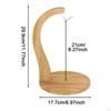 Banana Holder Stand Multifunction Portable Hook for Home Wood Color