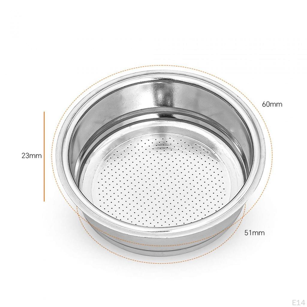 Acier Inoxydable pour Café, Design Sans Fond pour Espresso