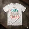 Funny Kitty Cats Pet Lover Gift Cotton Tee Graphic Unisex T-shirt