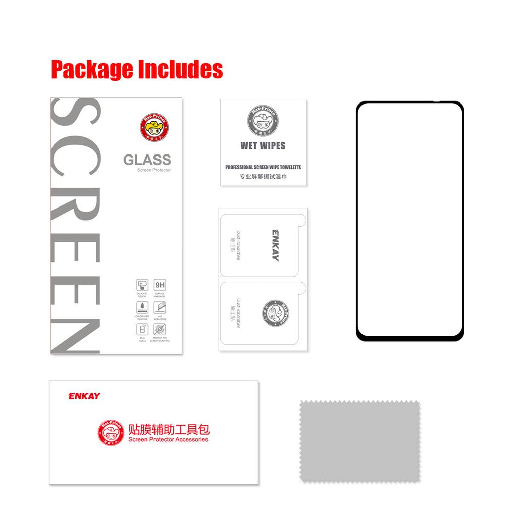 HAT PRINCE 0,26 mm 9H 2,5D Bogenkante Vollflächig klebend Displayschutzfolie aus gehärtetem Glas für Xiaomi Redmi Note 10 Pro Max/Redmi Note 10 Pro