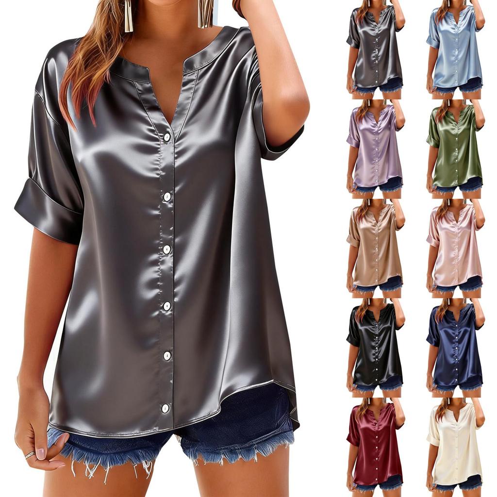 Blusa Casual alla Moda da Donna -colorata