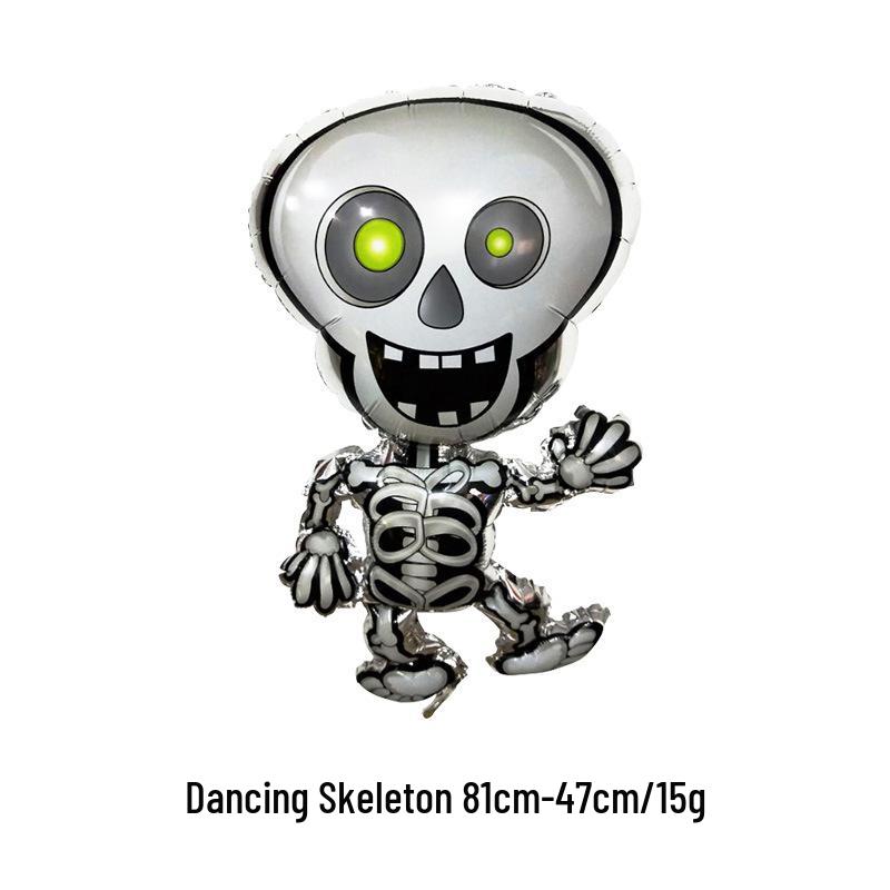 Aluminum Foil Balloons: Halloween Decorations with Ghosts, Skeletons, Pumpkins, and Bats
