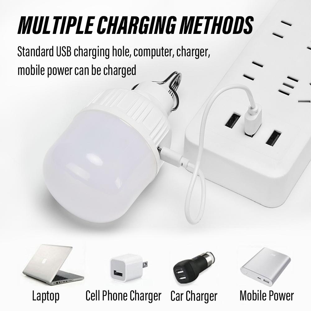 Super Bright LED Camping Light Rechargeable LED Flashlight Outdoor Portable Lantern With Portable Hook And 3 Lighting Modes