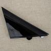 Fit For Fiat 500 Door Mirror Triangle Flag Cover Moldings Right Glossy Black