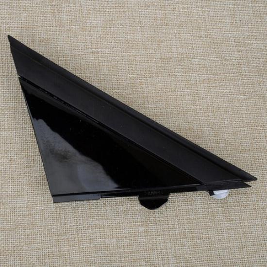 Fit For Fiat 500 Door Mirror Triangle Flag Cover Moldings Right Glossy Black