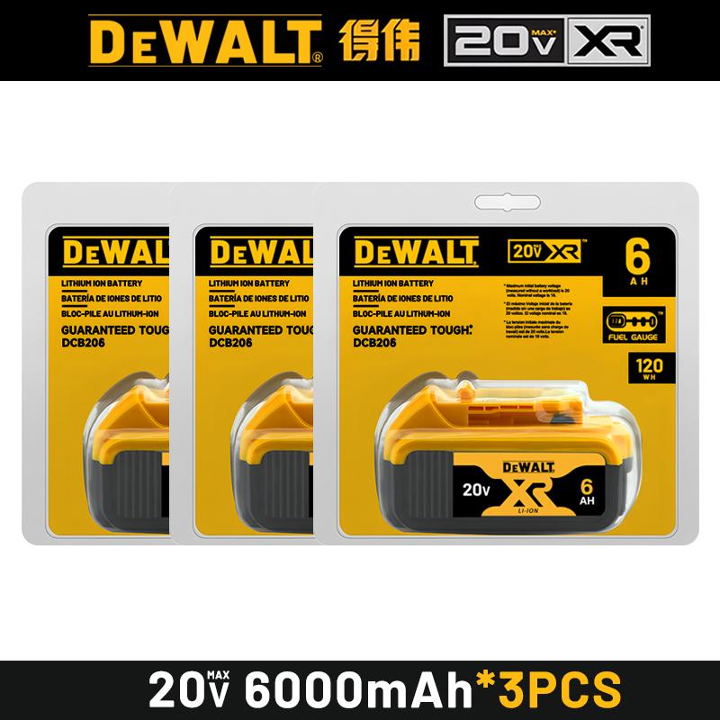 MAX Flexvolt 20V Dewalt Battery DCB606 DCB205 DCB206 DCB209 DCB182 Electric Tool Battery 20V/60V Battery 5AH 6AH