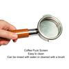 Ensemble 2 Pièces Acier Inoxydable 304 Écran pour Marc de Café Écran Filtre à Café Infusion de Café