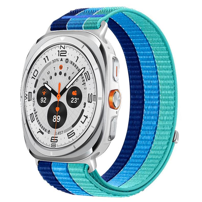 Breathable Woven Nylon Band with Metal Buckle for Samsung Watch 8-8 Classic Series