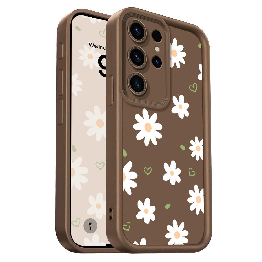 Floating Daisies Phone Case For Samsung Galaxy S23 S22 S21 S20 FE Plus Ultra Note 20 5G Staircase Soft Cover