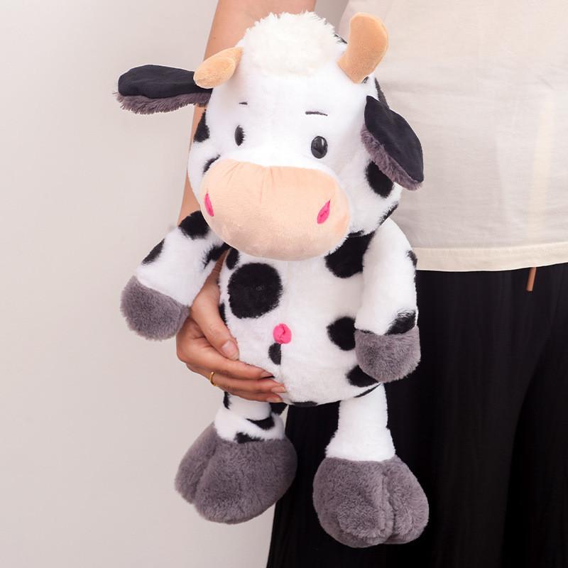 Soft Farm Animal Plush Toy Cow With Pp Cotton Filling For Kids And Teens Gift