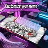 Custom Name Personalized Ajax Pattern Mousepad, Laptop PC Desk Mat, Decorative Desk Mat for Home Keyboard Pad Gift