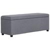 Day and Night - Day and Night Bench with Storage Space 116 Cm Light Gray Polyester