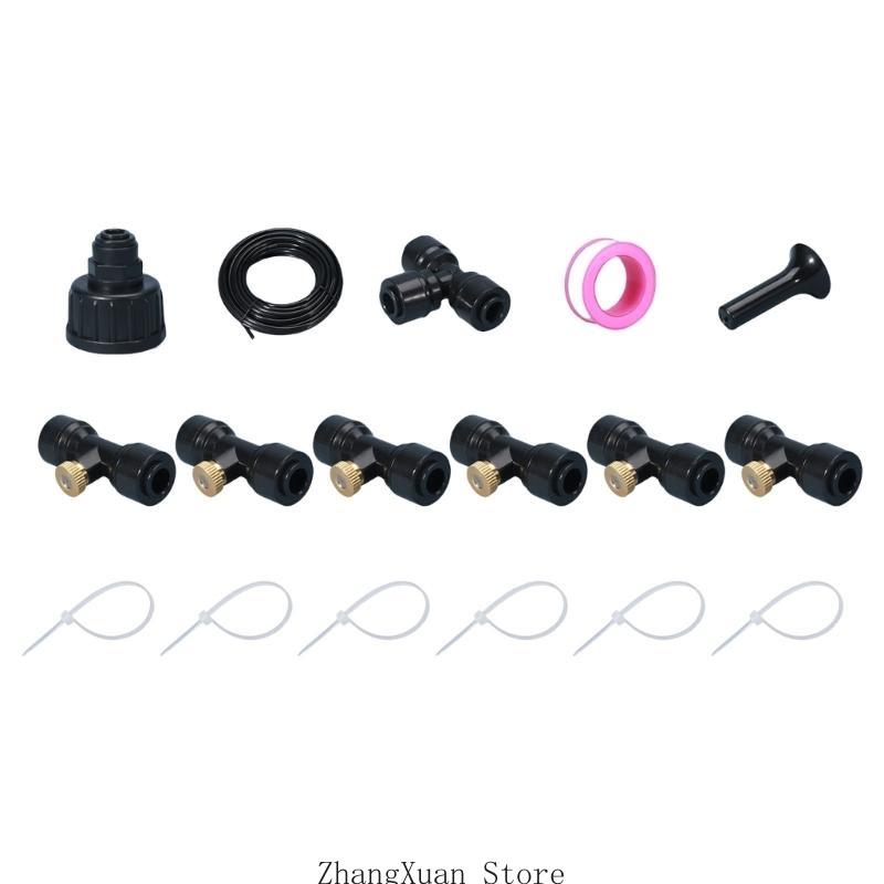 Watering System for Garden DIY Plant Kits Misting Sprinkler Greenhouse Accessories Easy Installation Irrigation Kits