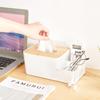Office Desk Storage Box Napkin Holder Table Organizer with Cubicle Plastic Tissue Box Farmhouse Design JKM Brand