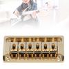 52.5mm Width Electric Guitar Bridge Zinc Alloy Through Body Bridge  For Electric Guitar