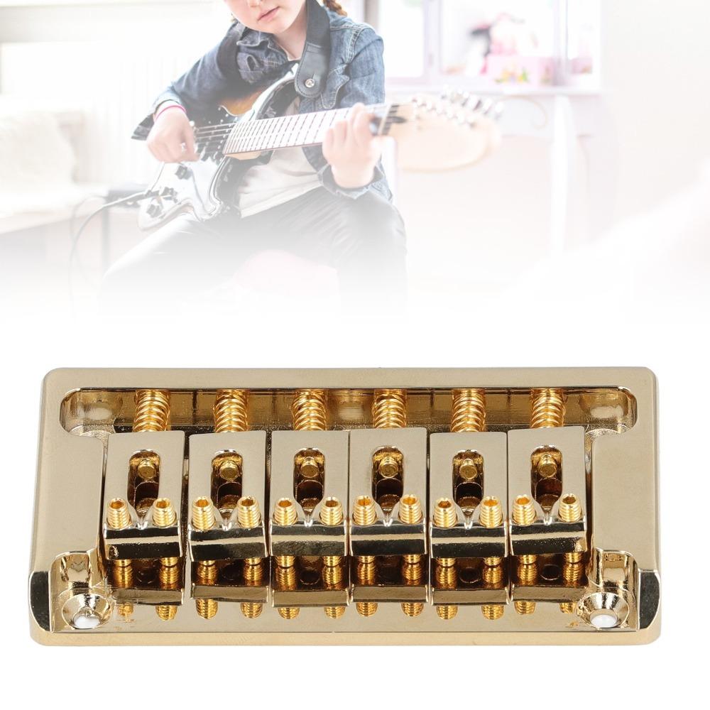 52.5mm Width Electric Guitar Bridge Zinc Alloy Through Body Bridge For Electric Guitar